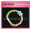 ShangDian Hand Crafted Colorful Tube Leather Wirstband